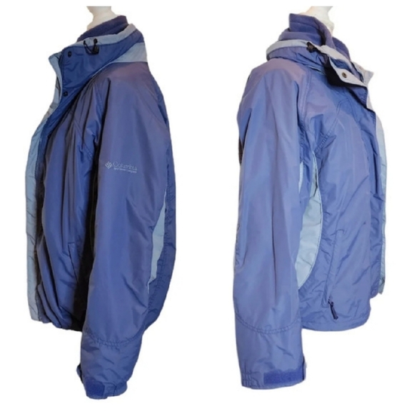 Columbia Bugaboo 3 in 1 Blue Coat Womens Size Large Fleece Lined Jacket - Picture 11 of 17